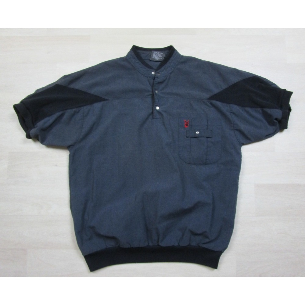 Vintage Playboy Short Sleeve Pullover Leisure Shirt Men's‎ (M) Pocket Polo 80s